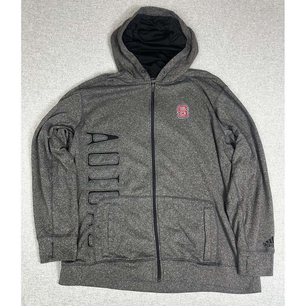 NC State Wolfpack Hoodie Jacket Mens 3XL NCAA Football Music City Bowl Adidas